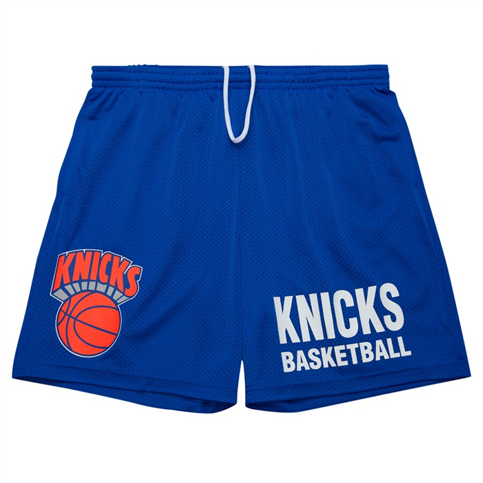 Pantalone New York Knicks Mitchell & Ness Hardwood Classics Azul
